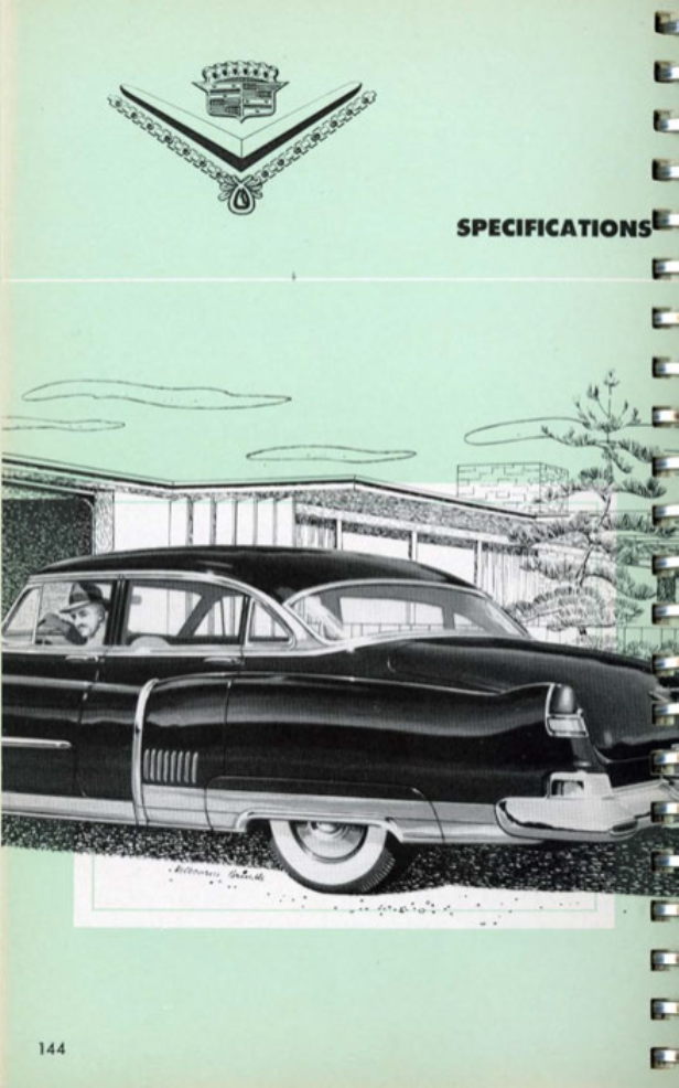 1953 Cadillac Salesmans Data Book Page 155